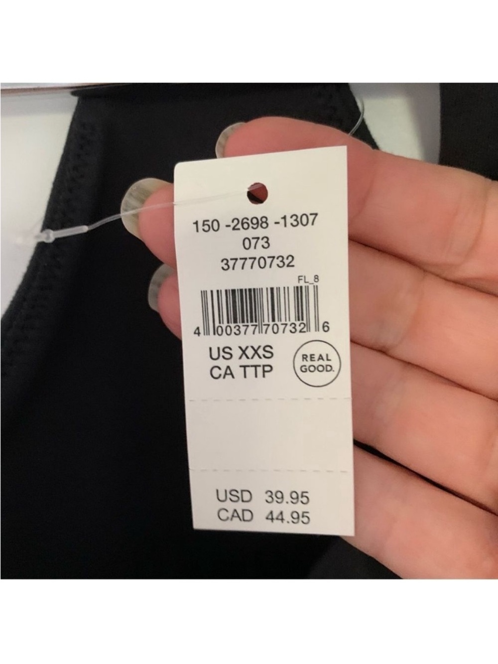 Aerie Sports Bra XXS Workout Black - Picture 7 of 8